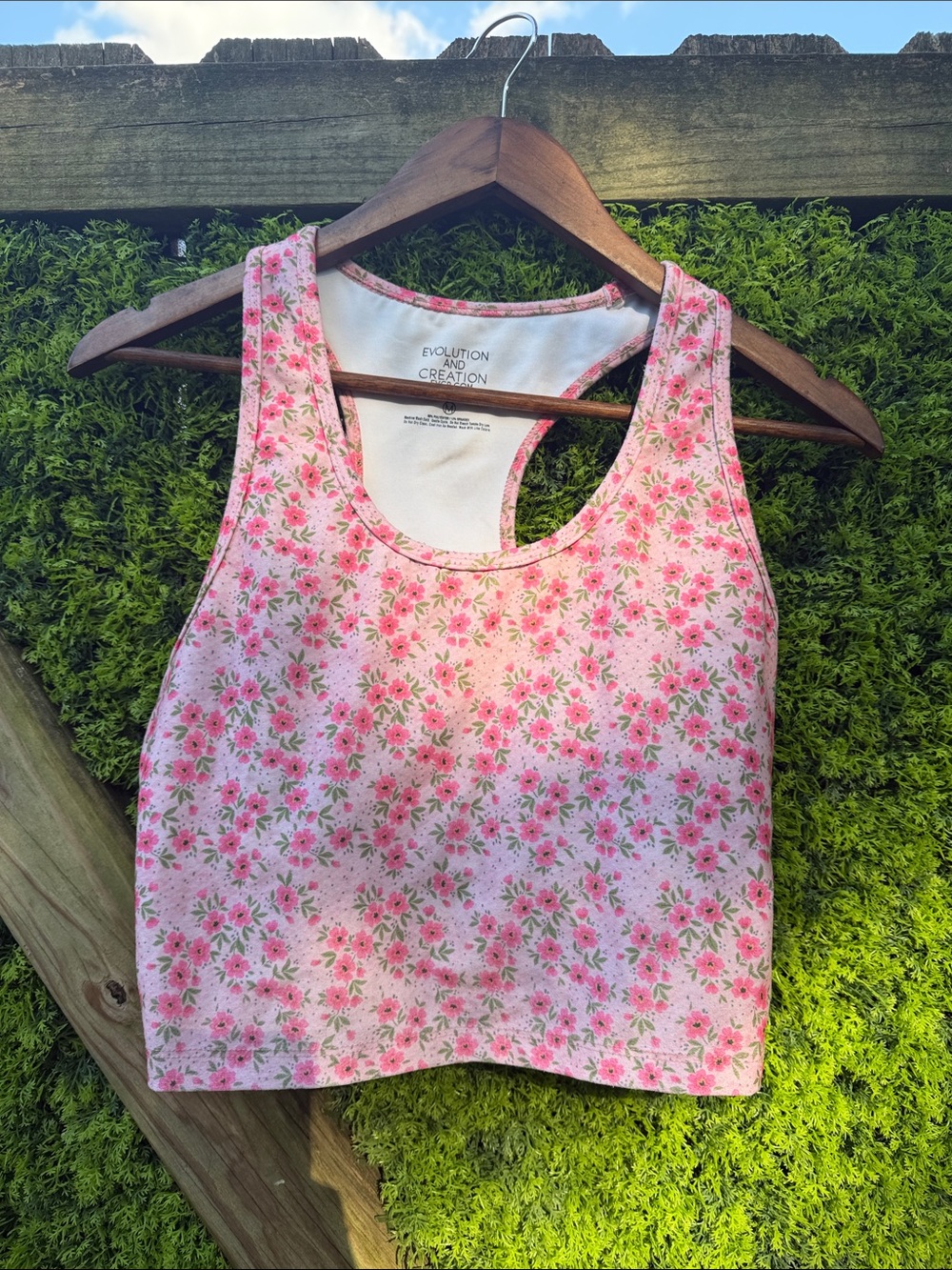 Evolution and Creation Floral Tank